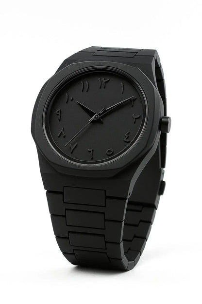 Black Arabic Aura – The Watch That Speaks Culture