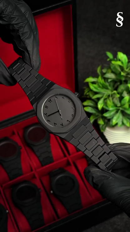 Black Arabic Aura – The Watch That Speaks Culture
