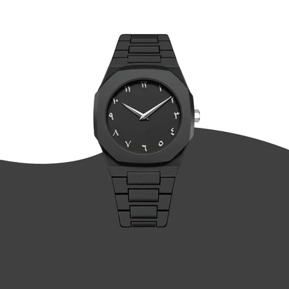 Black Arabic Aura – The Watch That Speaks Culture