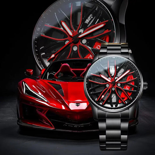 Stainless Steel Wheel Watch – Where Style Meets Motion