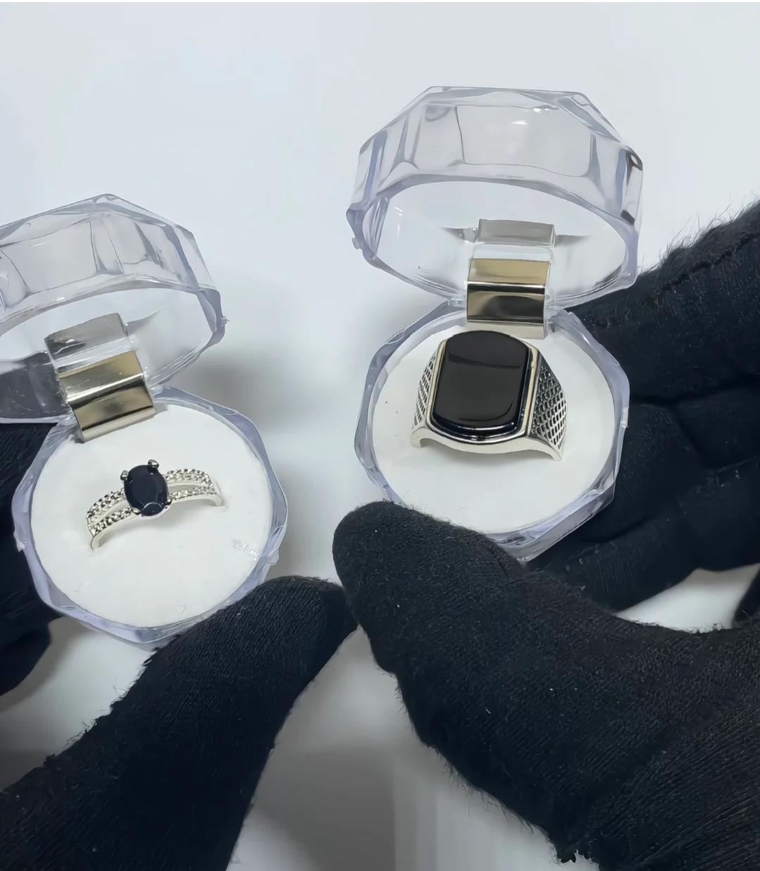 Romantic Matching Couple Rings –   high-quality Italian